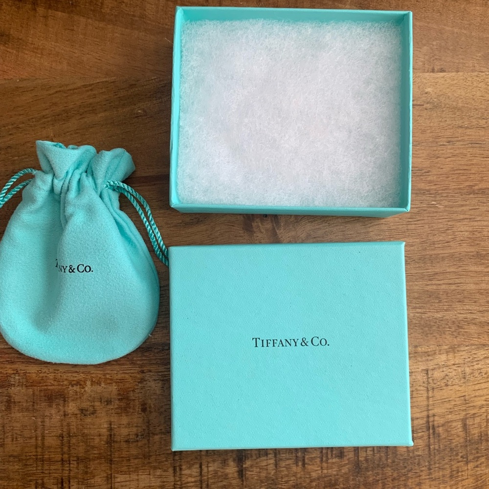 Empty Tiffany box pouch and bag